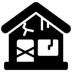 house icon illustration design with outline