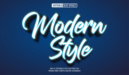 Poster - Editable 3d text style effect - Modern Style Typography  text effect Template