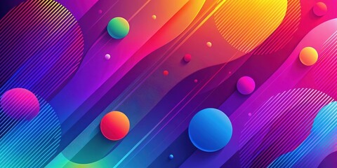 Sticker - Abstract background with dynamic shapes and color gradients , visual effects, wallpaper, abstract, background, color, gradients