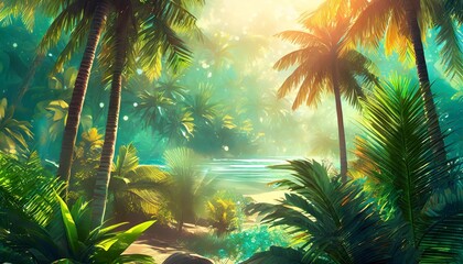 Wall Mural - tropical paradise island