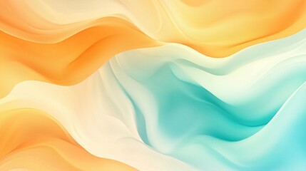 Vibrant abstract gradient background with swirling, dynamic waves on a soft cream-colored backdrop