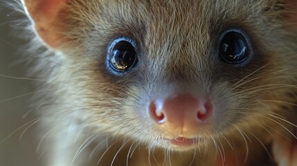 Close-up Portrait of a Cute Hedgehog