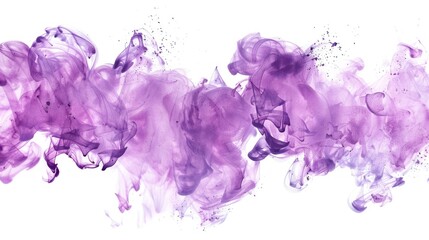 Wall Mural - Purple Ink Swirls