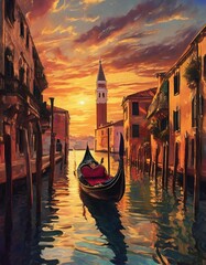 Wall Mural - gondolas country