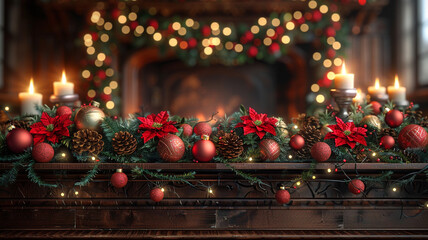 Wall Mural - Christmas background close up