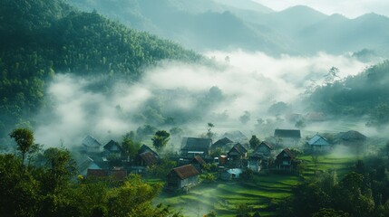 Sticker - Misty Mountain Village