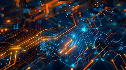 Background in abstract technology