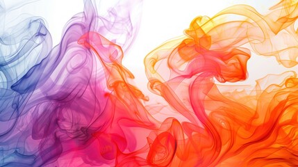 Wall Mural - Abstract Colorful Smoke