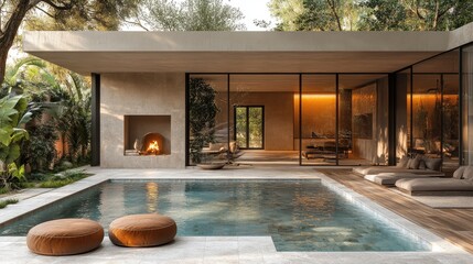 Poster - Real estate brochure featuring luxurious properties, with high-quality photos and a sophisticated design