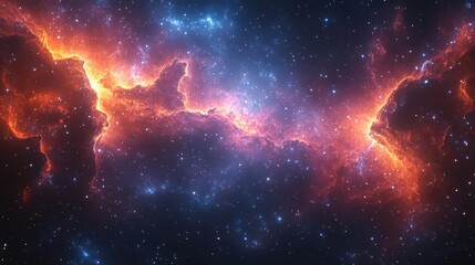 Wall Mural - breathtaking deep space vista with swirling galaxies and vibrant nebulae billions of stars twinkle against the cosmic canvas evoking wonder and awe at the vastness of the universe