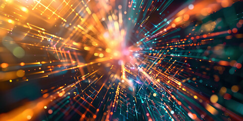 Poster - Abstract technological background