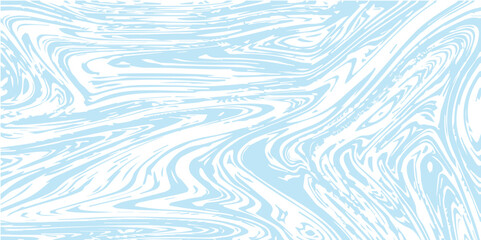 Wall Mural - abstract pattern white and blue marble texture and background. liquify swirl blue and white color ar