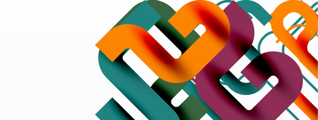 Poster - Wave lines minimal abstract background