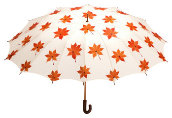 Poster - PNG Umbrella pattern maple leaf.