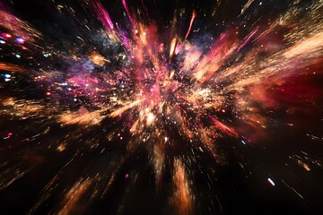 Canvas Print - fireworks in the sky