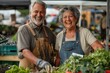 © DigitalMagicVisions - Senior Couple Embracing Sustainable Living While Shopping at Farmer's Market for Zero Waste and Local Products