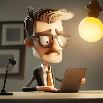 Business Innovation: 3D Cartoons Highlighting Cutting-Edge Ideas.3D cartoons are becoming a powerful tool for showcasing business innovation, turning complex concepts into engaging visual narratives.