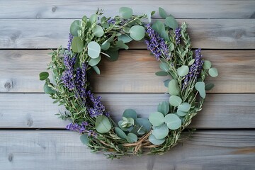 Sticker - wreath on the wall