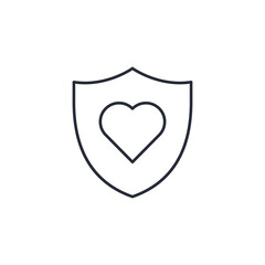 Leinwandbilder - Life Insurance icon vector illustration. Life Insurance symbol isolated on white background