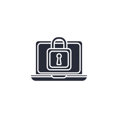 Leinwandbilder - Cyber Insurance icon vector illustration. Cyber Insurance symbol isolated on white background