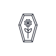 Leinwandbilder - Funeral Insurance icon vector illustration. Funeral Insurance symbol isolated on white background