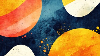 Poster - Abstract background design featuring colorful shapes and textures suitable for various creative projects and digital applications