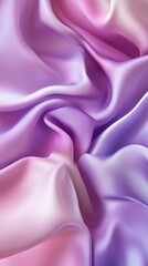 Wall Mural - Flowing purple and pink silk fabric, abstract