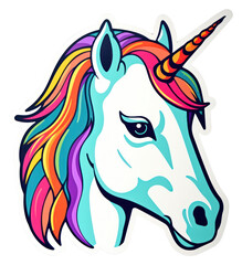 Sticker - PNG Unicorn art animal mammal.