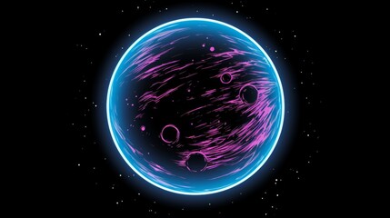 Wall Mural - Cosmic Planet Illustration - Space Art