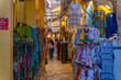 © robertharding - View of shops in old Corfu Town at dusk, Corfu, Ionian Sea, Greek Islands, Greece