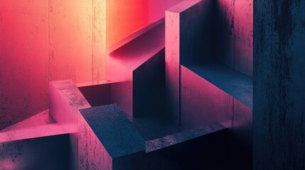 Poster - Abstract geometric formation