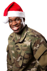 Canvas Print - PNG US Soldier soldier christmas military.