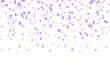 © Zoriala HN - Purple confetti isolated on transparent background. Celebration design elements. luxury greeting rich confetti. Vector illustration
