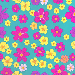 Wall Mural - Flower background 