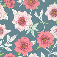 Wall Mural - Flower background 