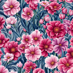 Wall Mural - Flower background 