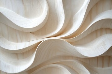 Wall Mural - Abstract background of white plywood texture created with generative AI