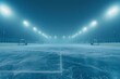 © Nadezhda - A hockey rink in the middle of a foggy night