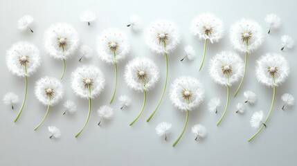 Sticker -   A cluster of white daisies rests beside one another atop a white surface adjacent to a white backdrop