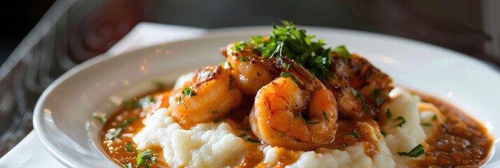 Poster - Delicious Shrimp and Grits Starter