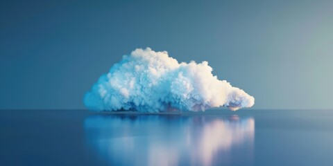 Wall Mural - Small white cumulus cloud