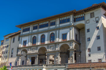 Poster - View of the architecture of the beautiful city of Florence in Italy