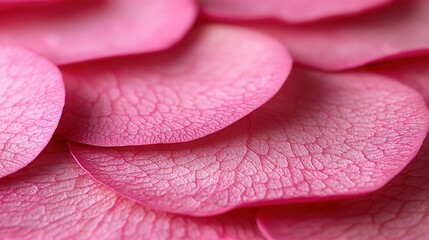 Canvas Print -   A pink flower with many petals surrounded by more petals