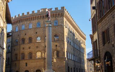 View of the architecture of the beautiful city of Florence in Italy