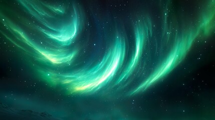 radiant northern lights filling the sky with aurora borealis beauty wallpaper