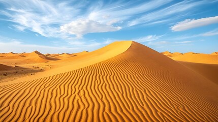 Sand dune in the Sahara Desert