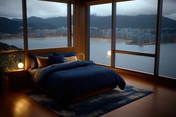 interior design apartment, Beach coastal bedroom  