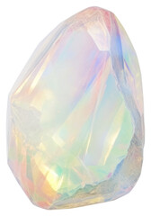 Sticker - PNG Iridescent gemstone with reflective colors