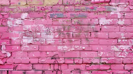 Pink Brick Wall Texture