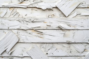 Wall Mural - Abstract background of white plywood texture created with generative AI